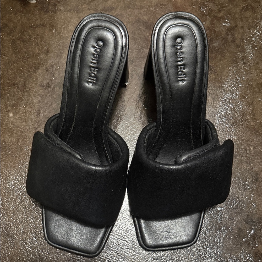 Black Women's Heeled Sandals open edit